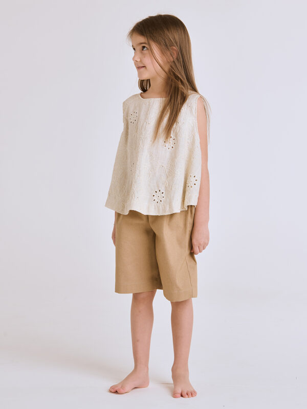 Olivia - lino con fiori