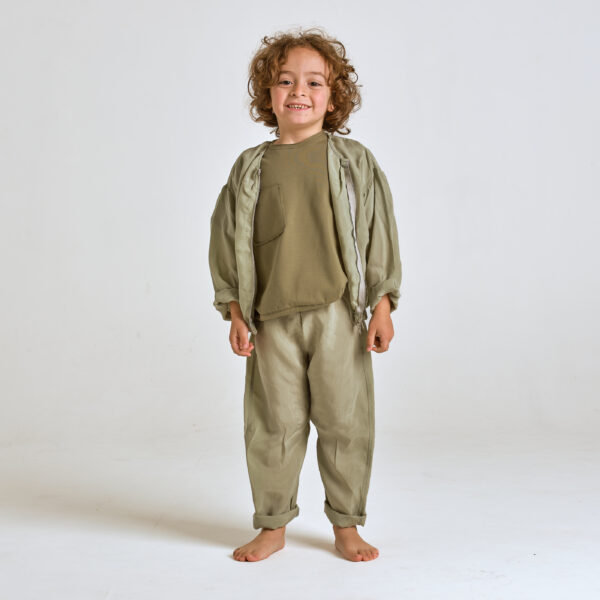 Cupro - pantalone verde chiaro