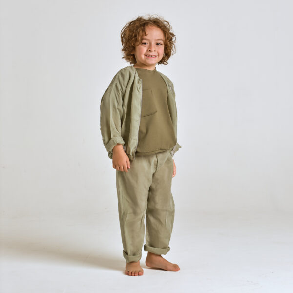 Cupro - pantalone verde chiaro