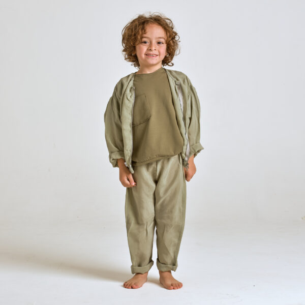 Cupro - pantalone verde chiaro