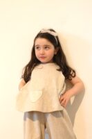 Mery - cerchietto con fiocco beige