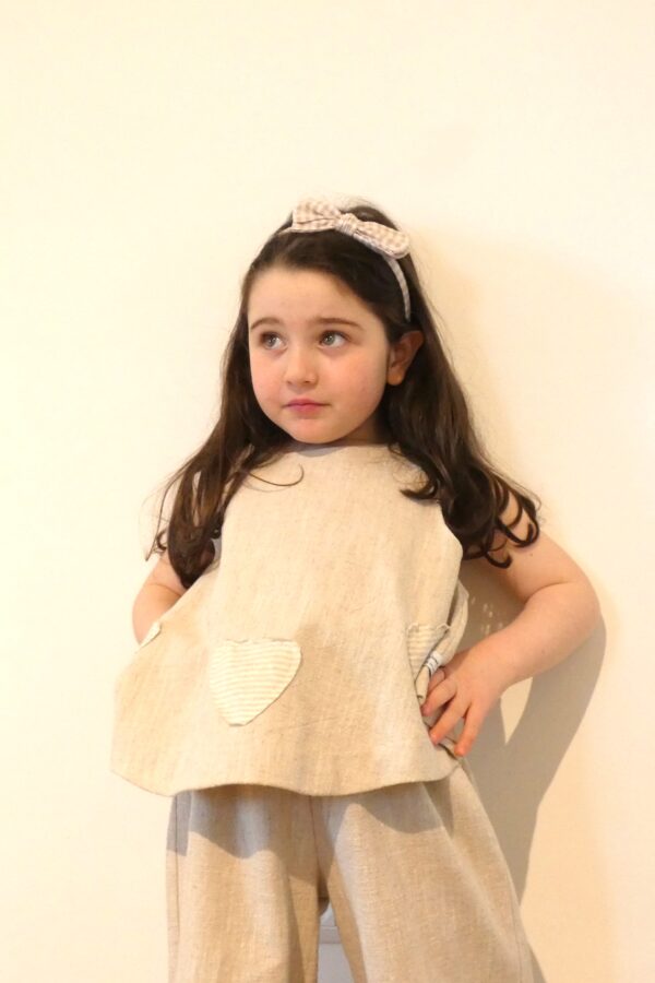 Mery - cerchietto con fiocco beige