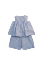 Ginevra - top a righe bianco e blu
