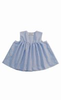 Ginevra - top a righe bianco e blu