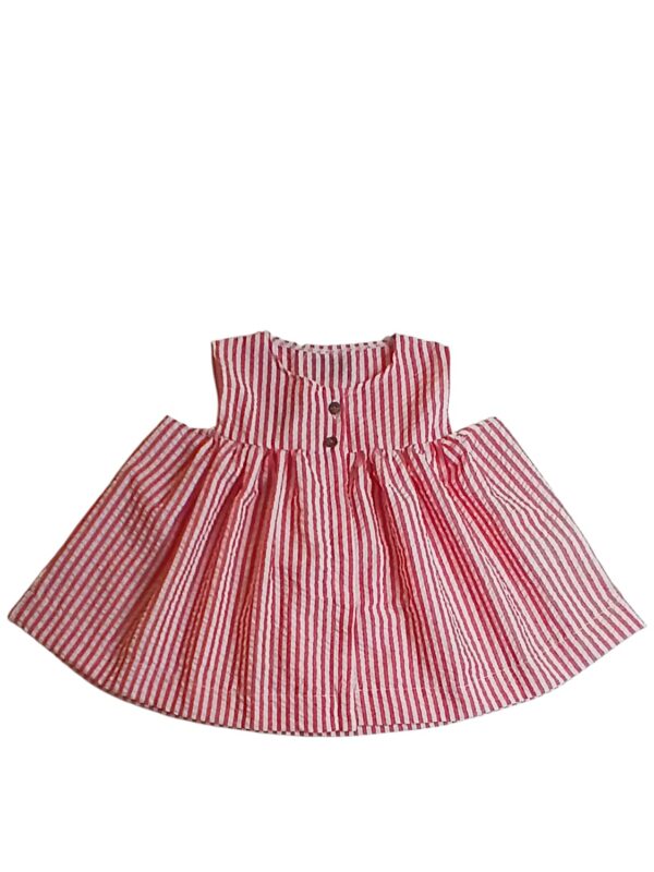 Ginevra - top a righe bianco e rosso