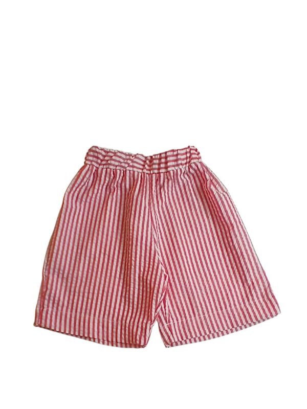Ginevra - pantalone a righe bianco e rosso