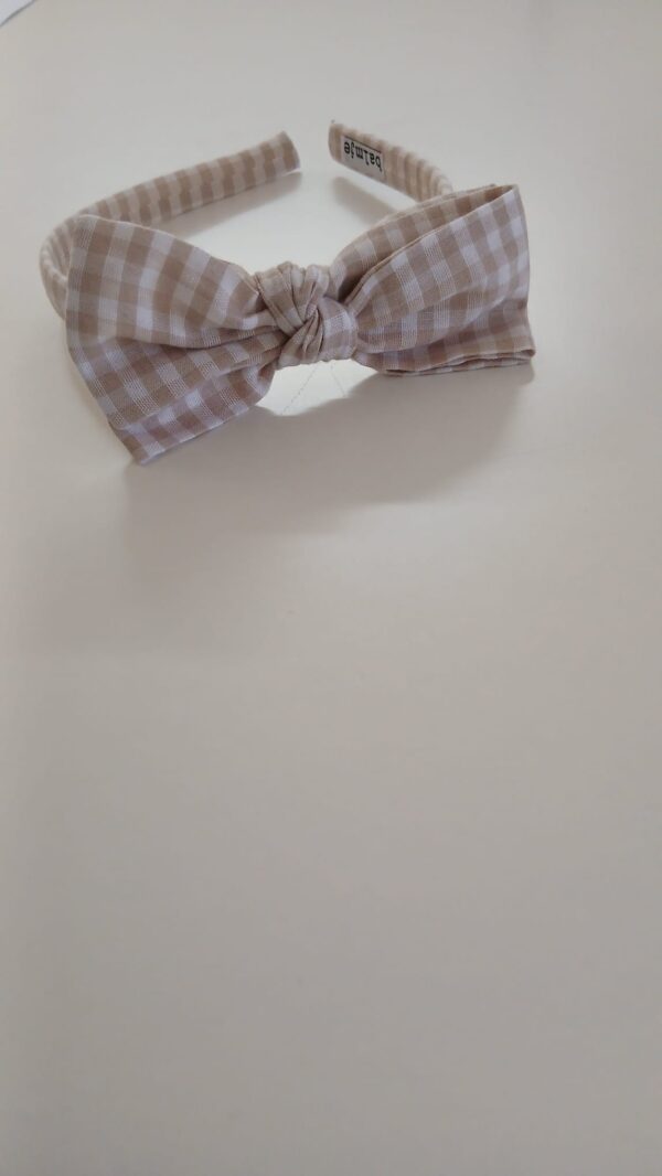 Mery - cerchietto con fiocco beige
