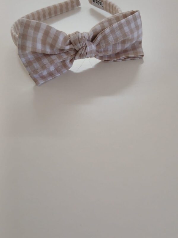 Mery - cerchietto con fiocco beige