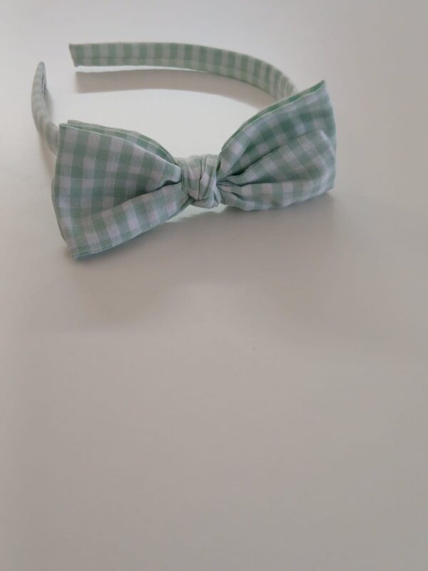 Mery - cerchietto con fiocco verde