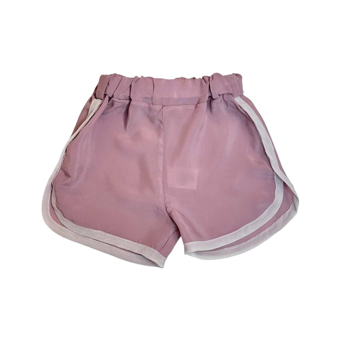 shorts cupro rosa