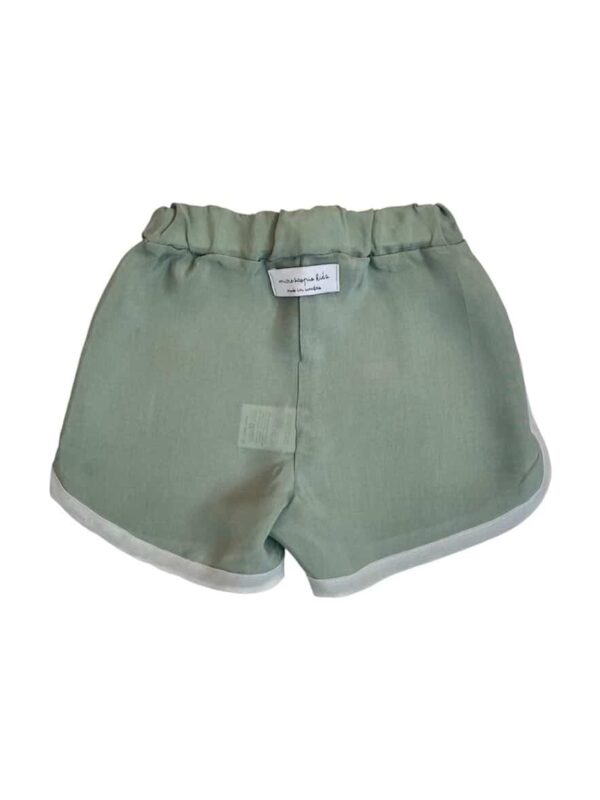shorts cupro verde retro